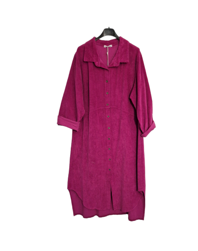 Robe chemise en velours taille unique 46